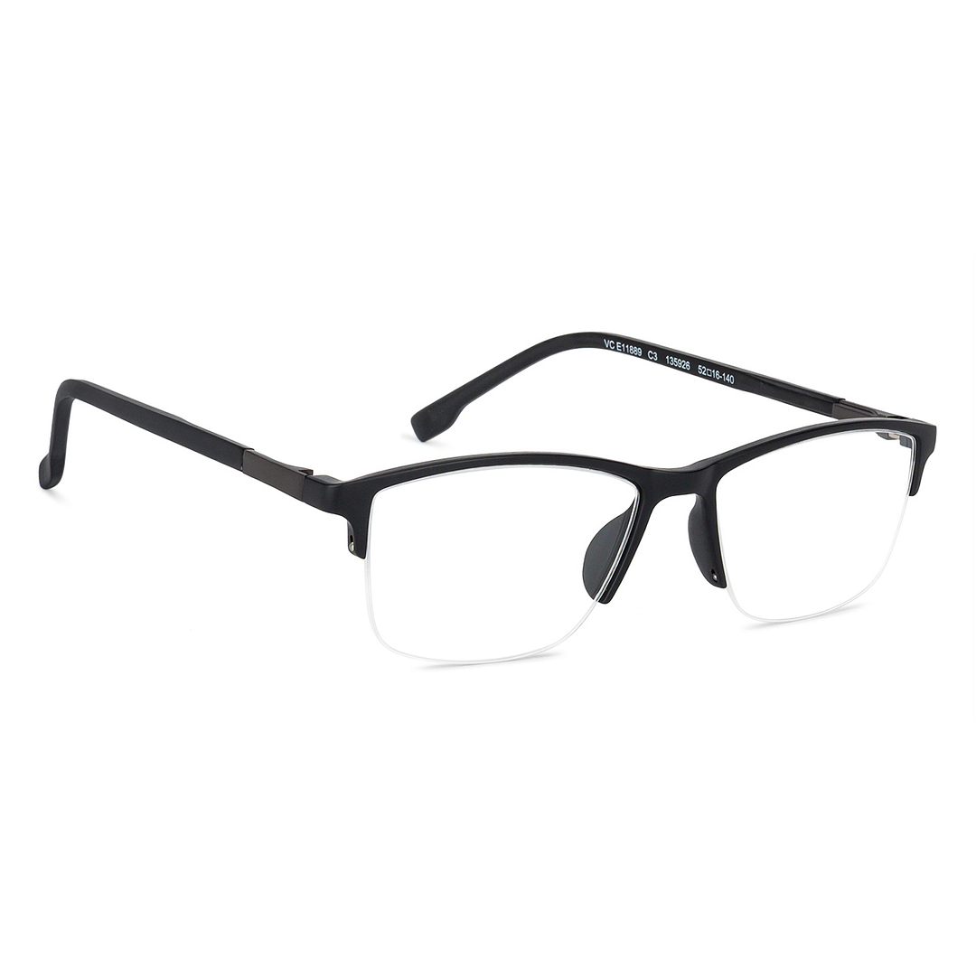Lenskart Air Online Black Half Rim Rectangle left side
