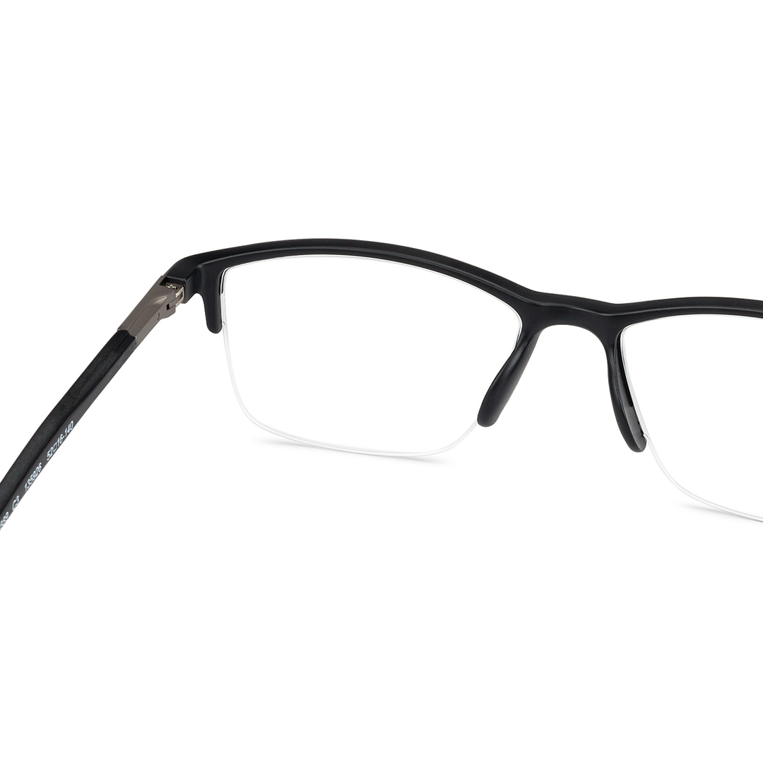 Lenskart Air Online Black Half Rim Rectangle left side
