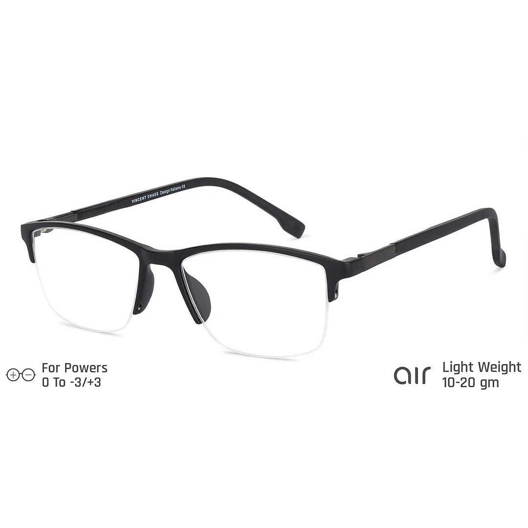 Lenskart Air Online Black Half Rim Rectangle right side