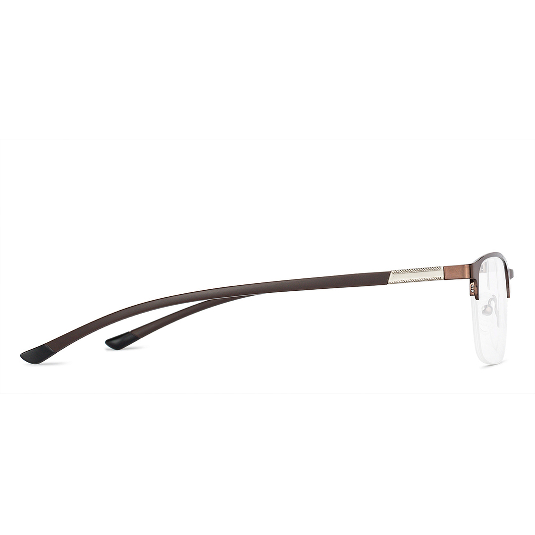Vincent Chase Online Light Brown Half Rim Cat Eye right side