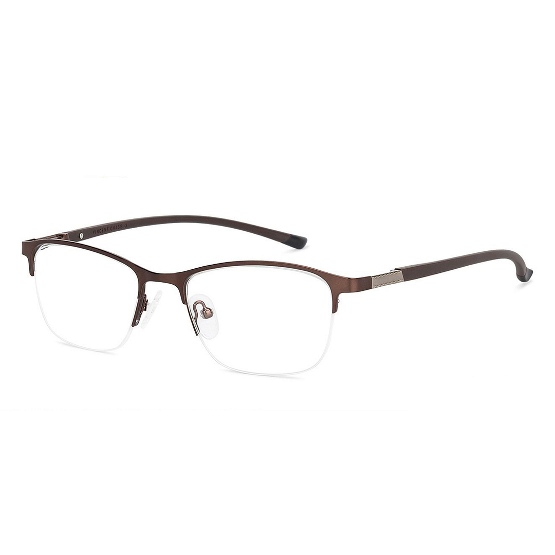 Vincent Chase Online Light Brown Half Rim Cat Eye right side
