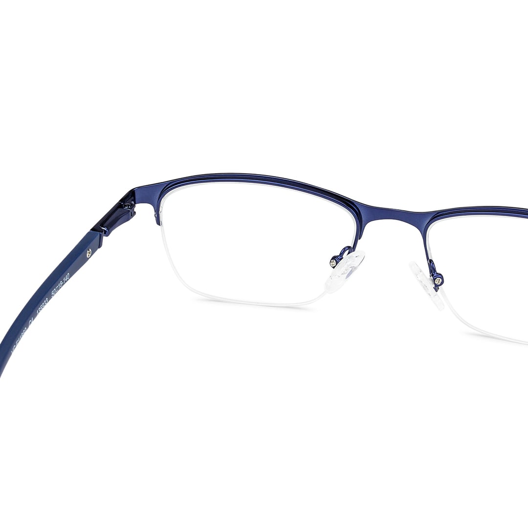 Vincent Chase Sky Blue Half Rim Cat Eye right side