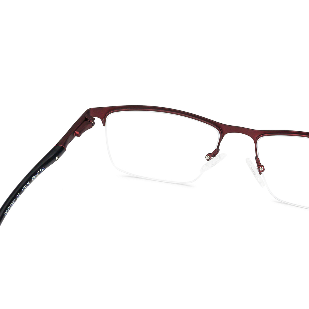 Lenskart Air Online Light Brown Half Rim Rectangle left side