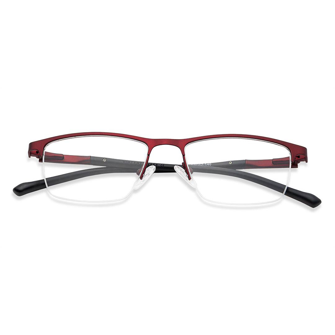 Lenskart Air Online Light Brown Half Rim Rectangle right side