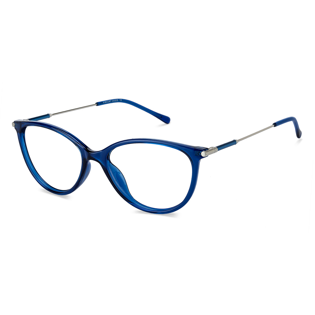 Lenskart Air Online Sky Blue Full Rim Cat Eye right side
