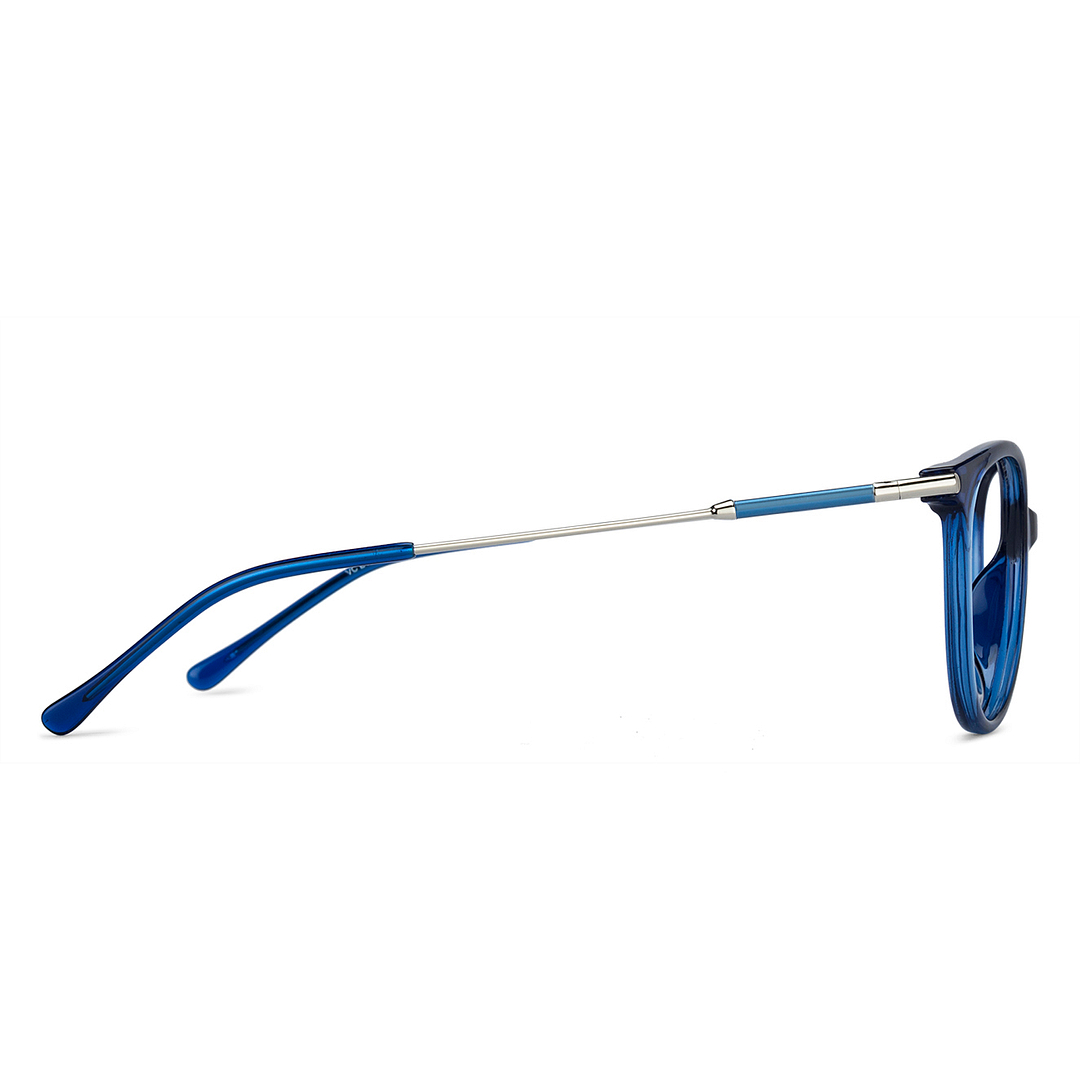 Lenskart Air Online Sky Blue Full Rim Cat Eye left side
