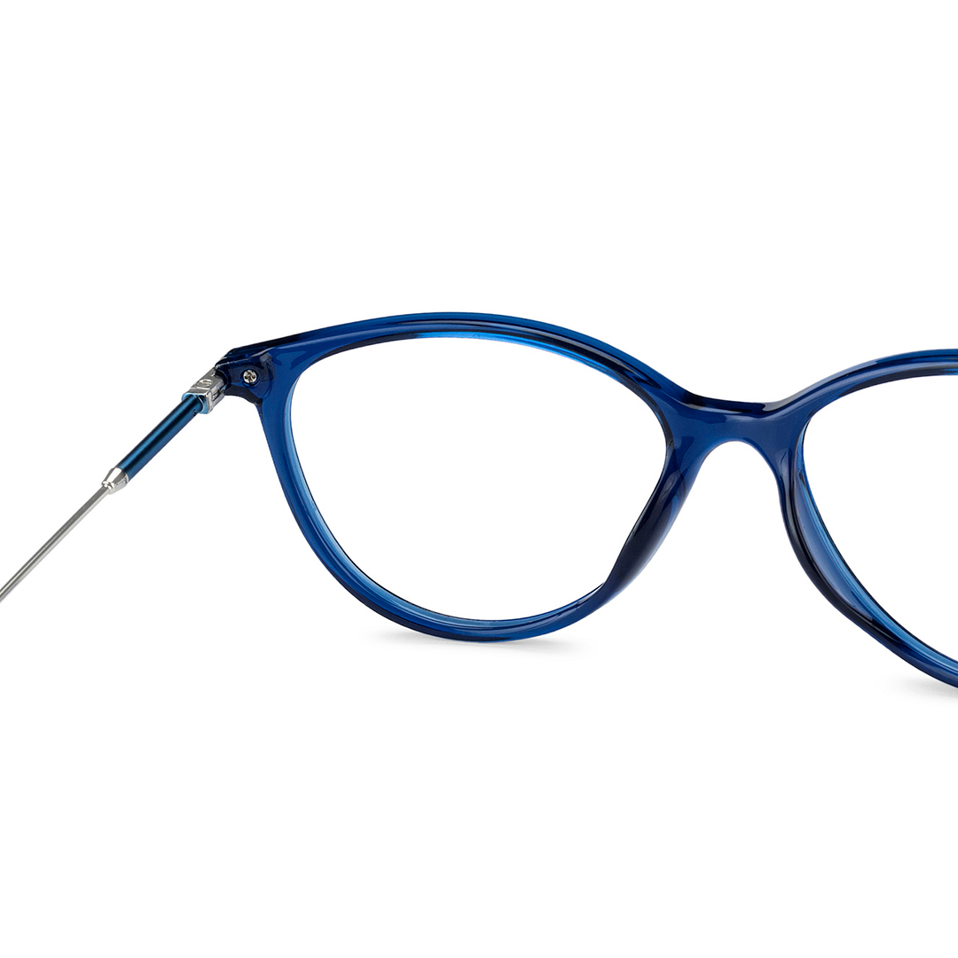 Lenskart Air Online Sky Blue Full Rim Cat Eye right side