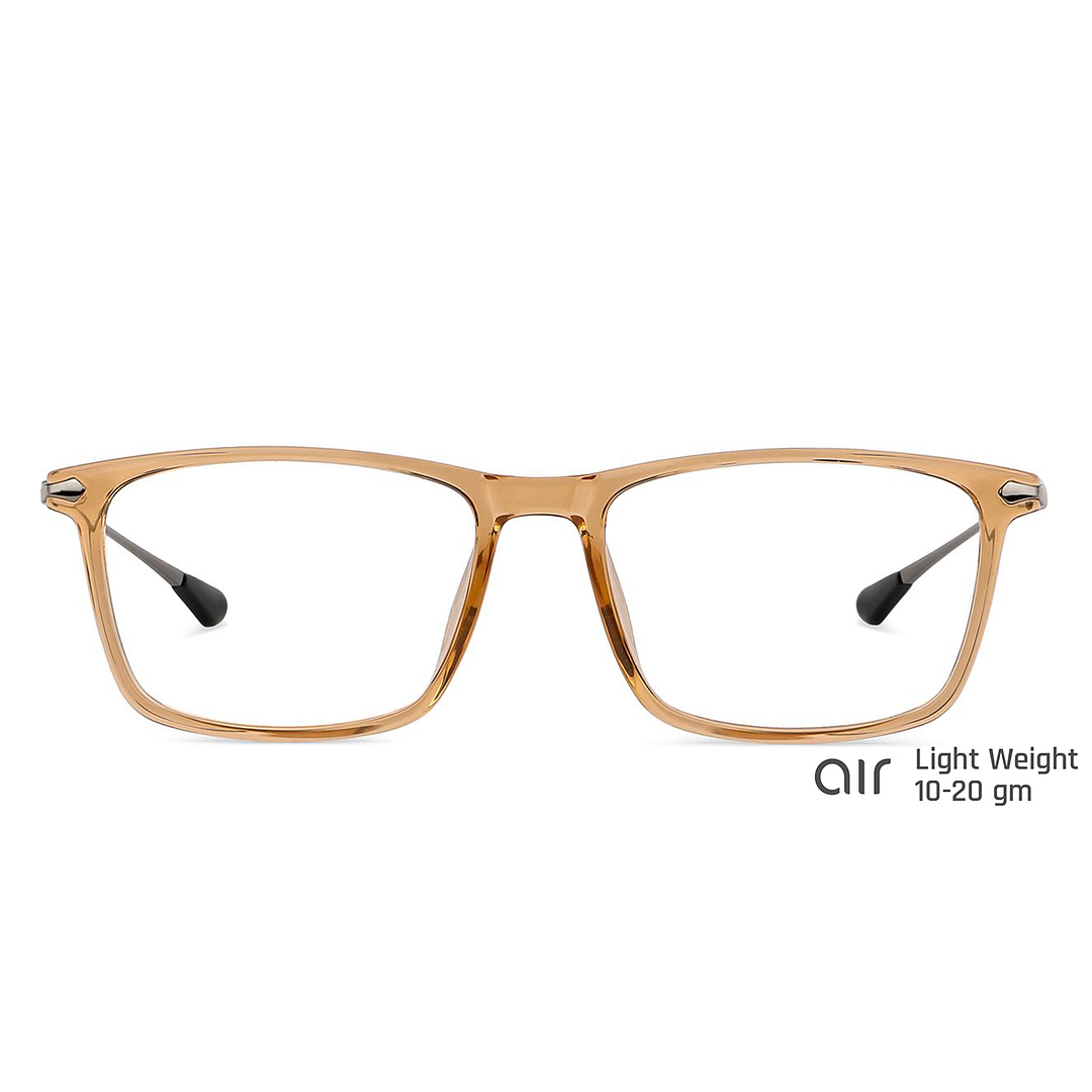 Lenskart Air Online Brown Transparent Full Rim Rectangle left side