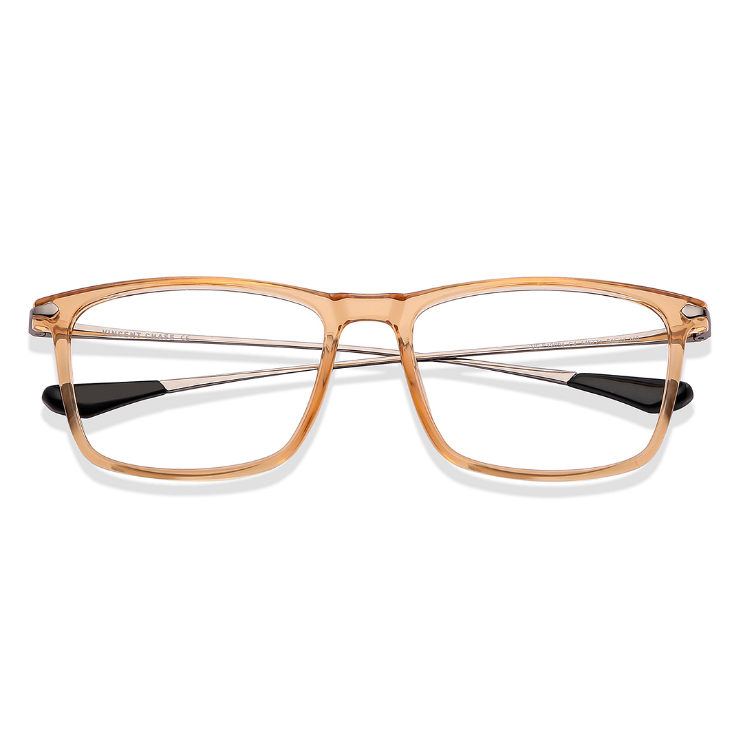 Lenskart Air Online Brown Transparent Full Rim Rectangle left side