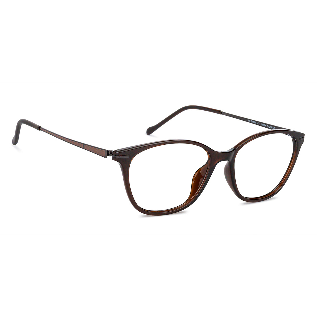 Lenskart Air Online Light Brown Full Rim Cat Eye left side