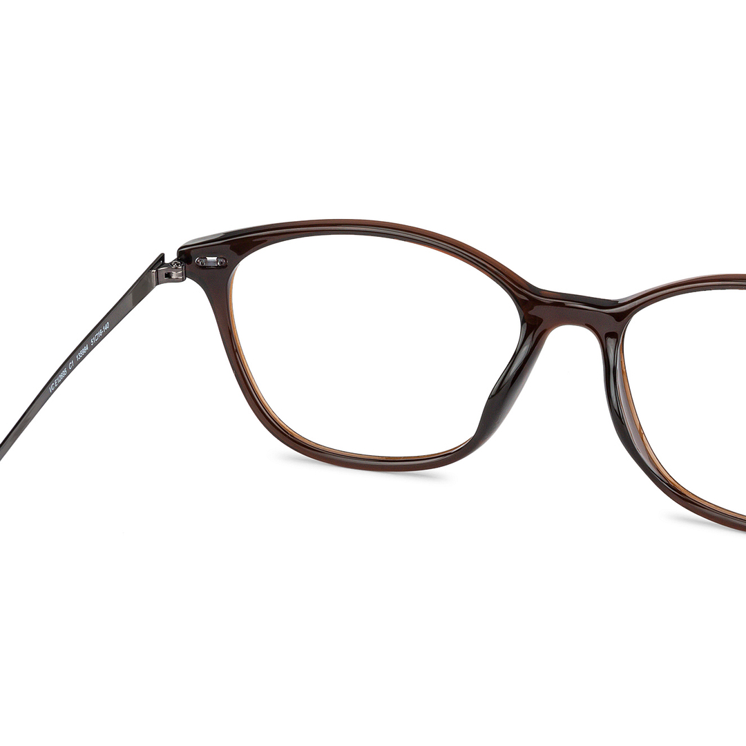 Lenskart Air Online Light Brown Full Rim Cat Eye left side