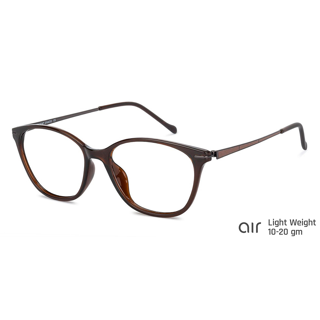 Lenskart Air Online Light Brown Full Rim Cat Eye right side