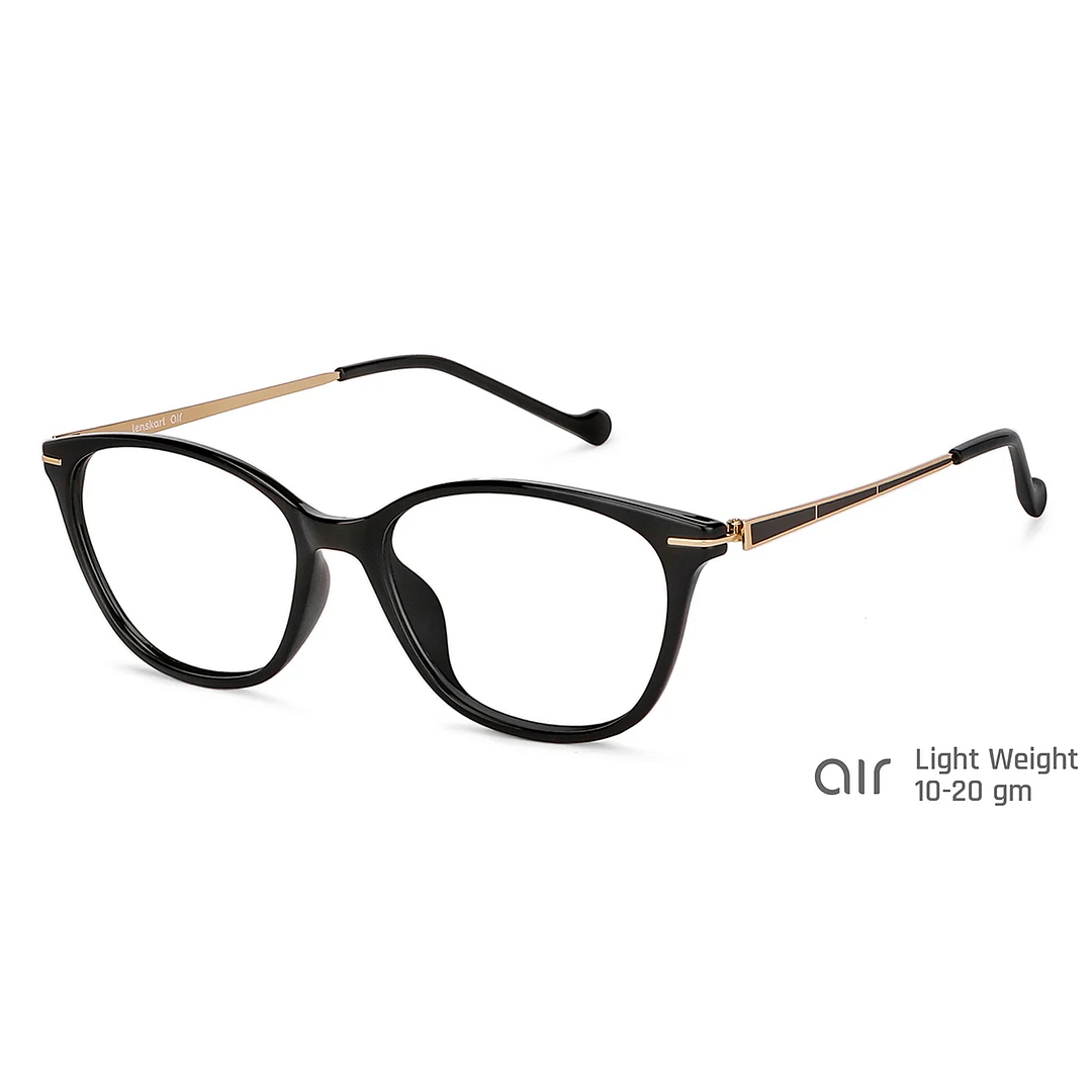 Lenskart Air Online Black Full Rim Cat Eye right side