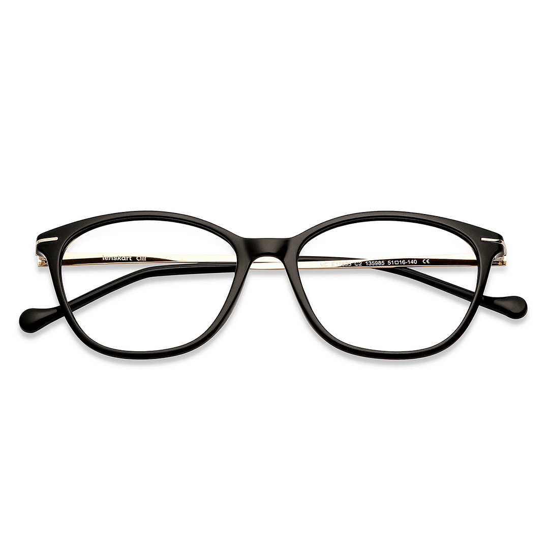 Lenskart Air Online Black Full Rim Cat Eye left side