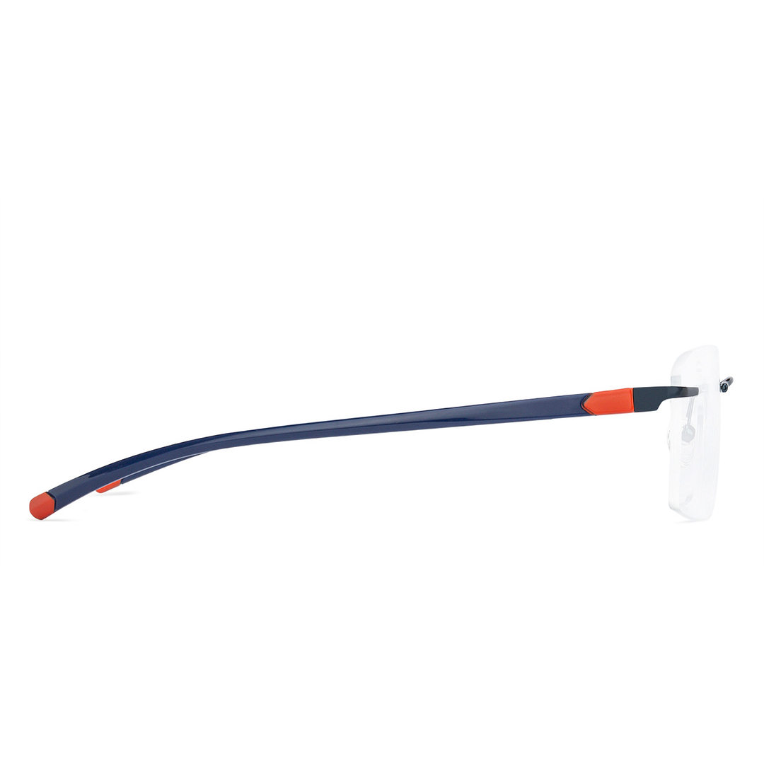 Lenskart Air Online Sky Blue Rimless Square right side
