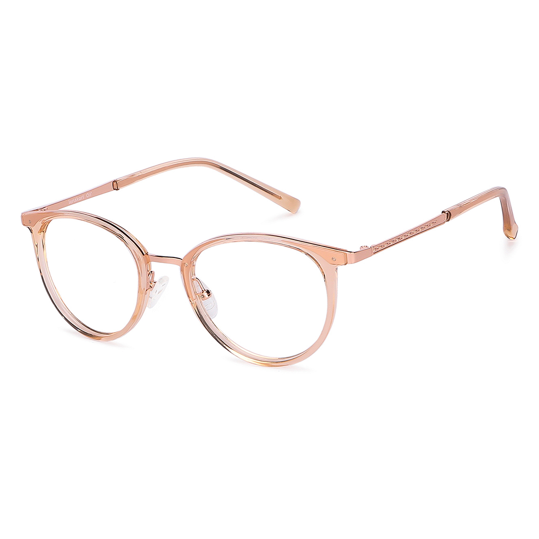 Lenskart Air Online Brown Transparent Full Rim Round right side