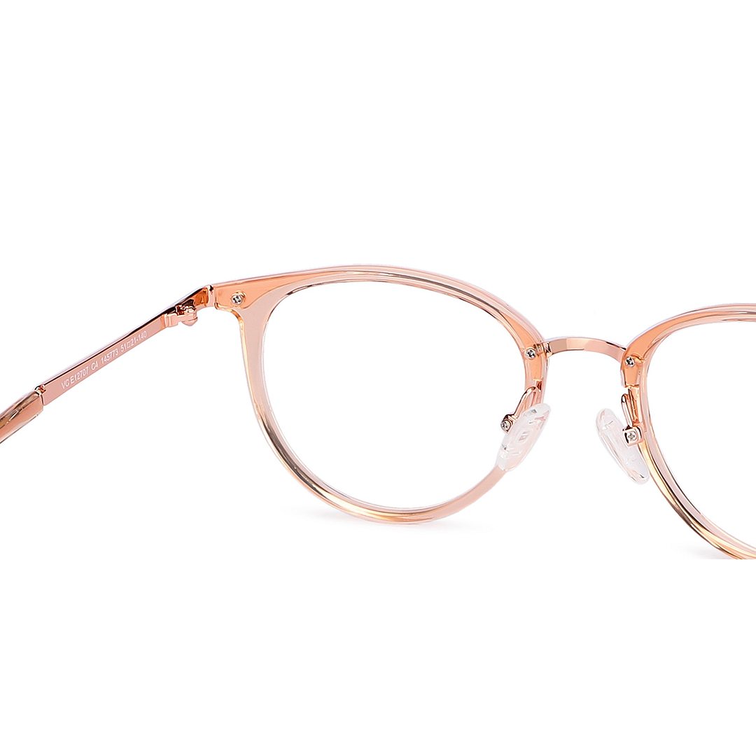 Lenskart Air Online Brown Transparent Full Rim Round right side