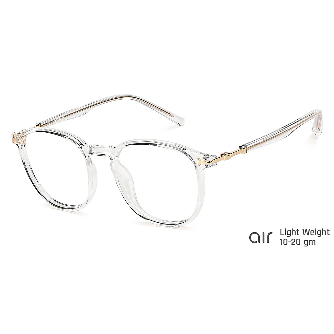 Lenskart Air Crystal Transparent Full Rim Square right side