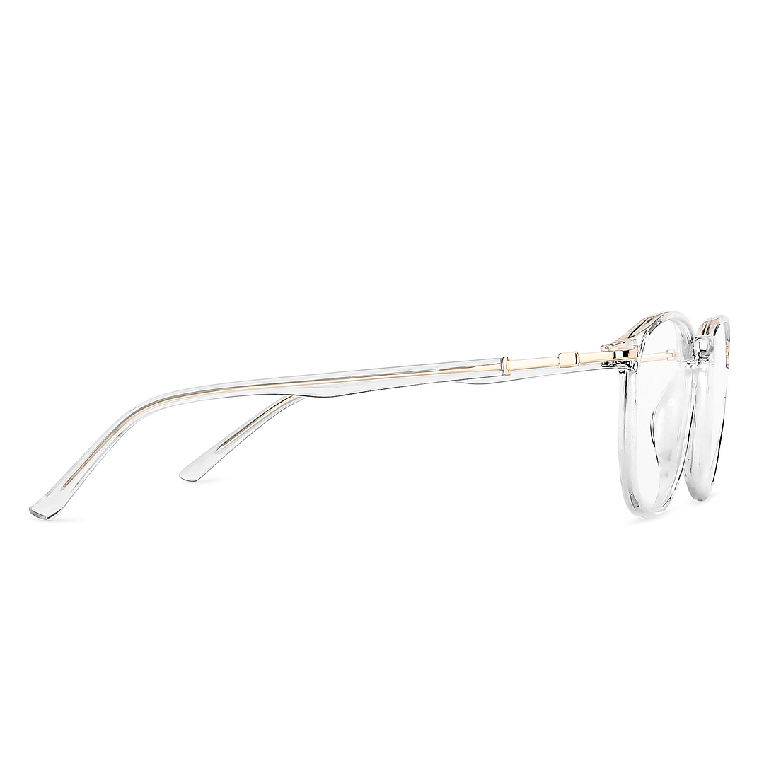 Lenskart Air Crystal Transparent Full Rim Square left side