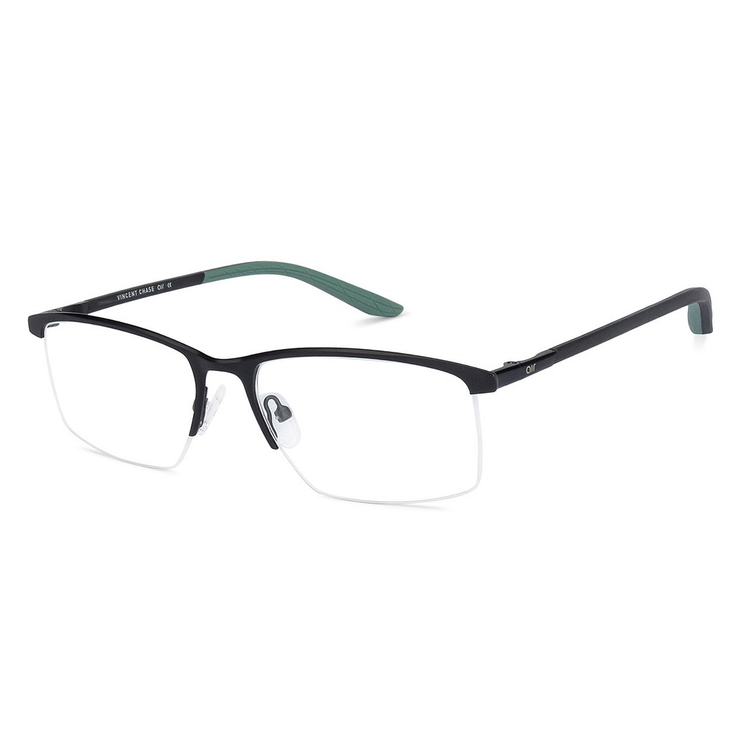 Lenskart Air Online Black Half Rim Rectangle left side