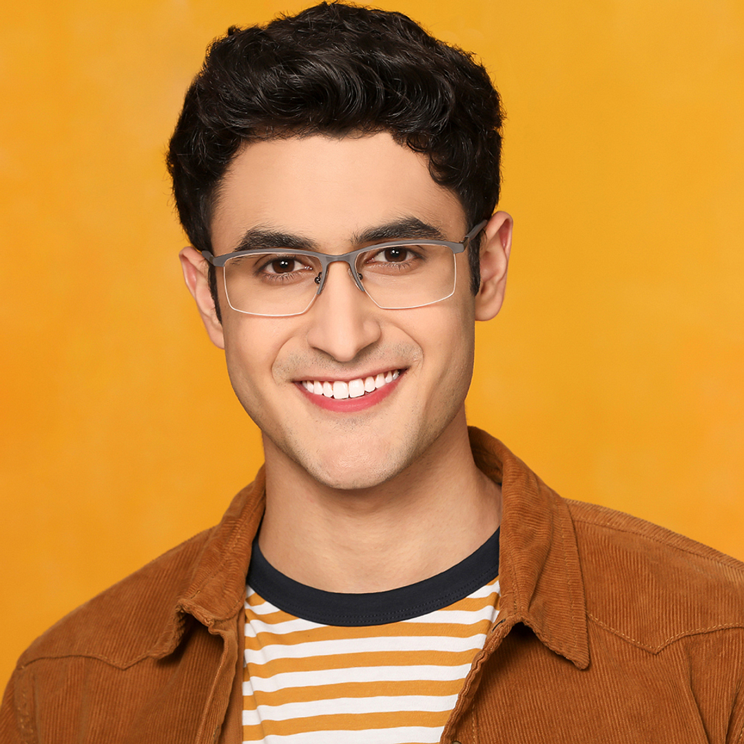 Lenskart Air Online Light Gray Half Rim Rectangle right side