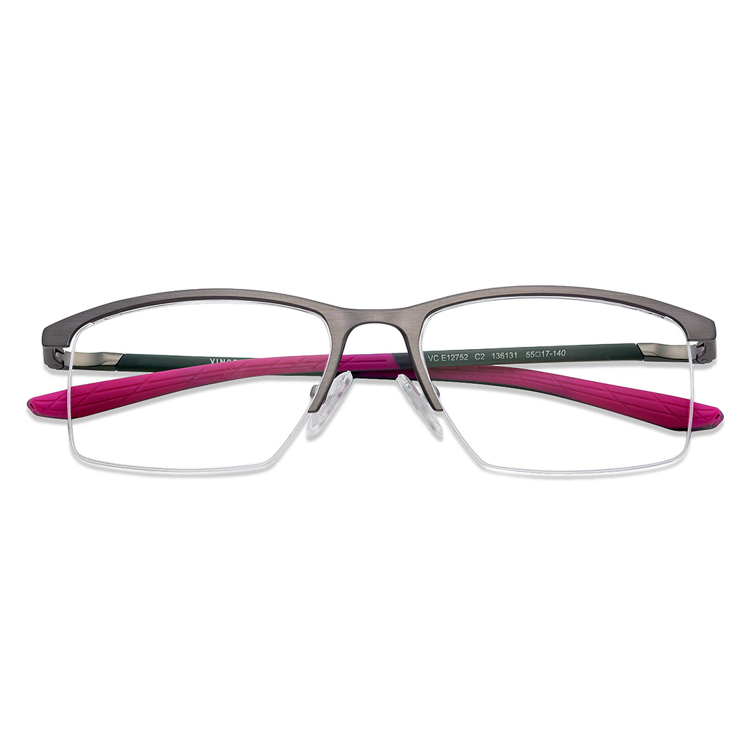 Lenskart Air Online Light Gray Half Rim Rectangle left side