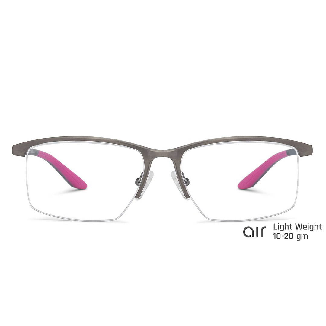 Lenskart Air Online Light Gray Half Rim Rectangle left side