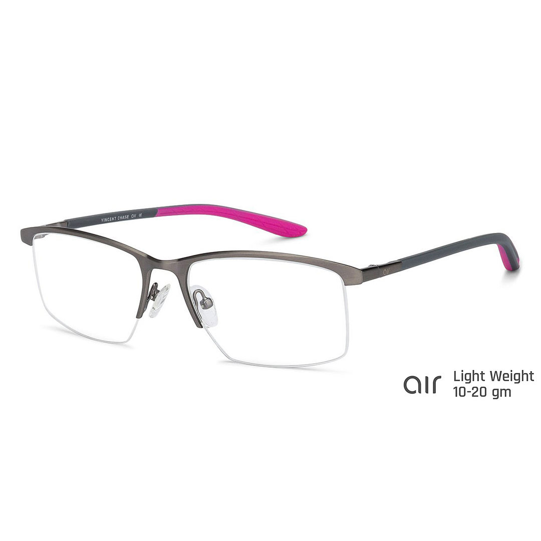Lenskart Air Online Light Gray Half Rim Rectangle right side