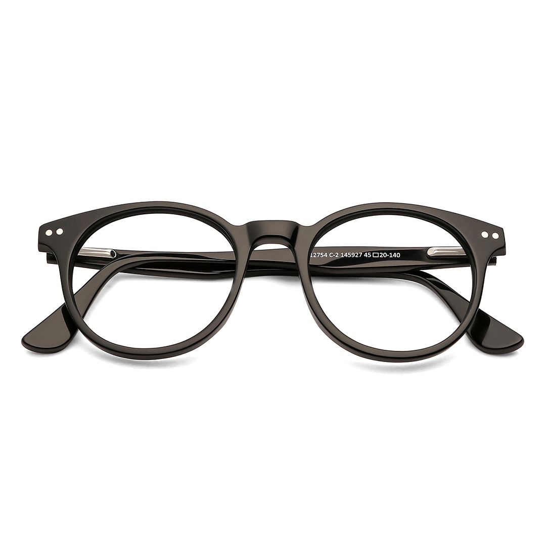 Vincent Chase Online Black Full Rim Round left side