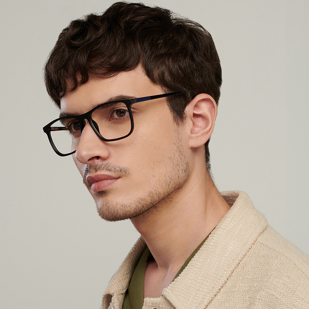 Vincent Chase Online Black Full Rim Square left side