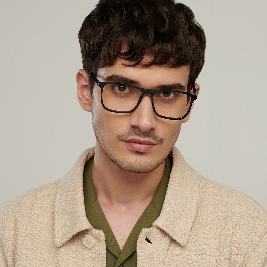 Vincent Chase Online Black Full Rim Square right side