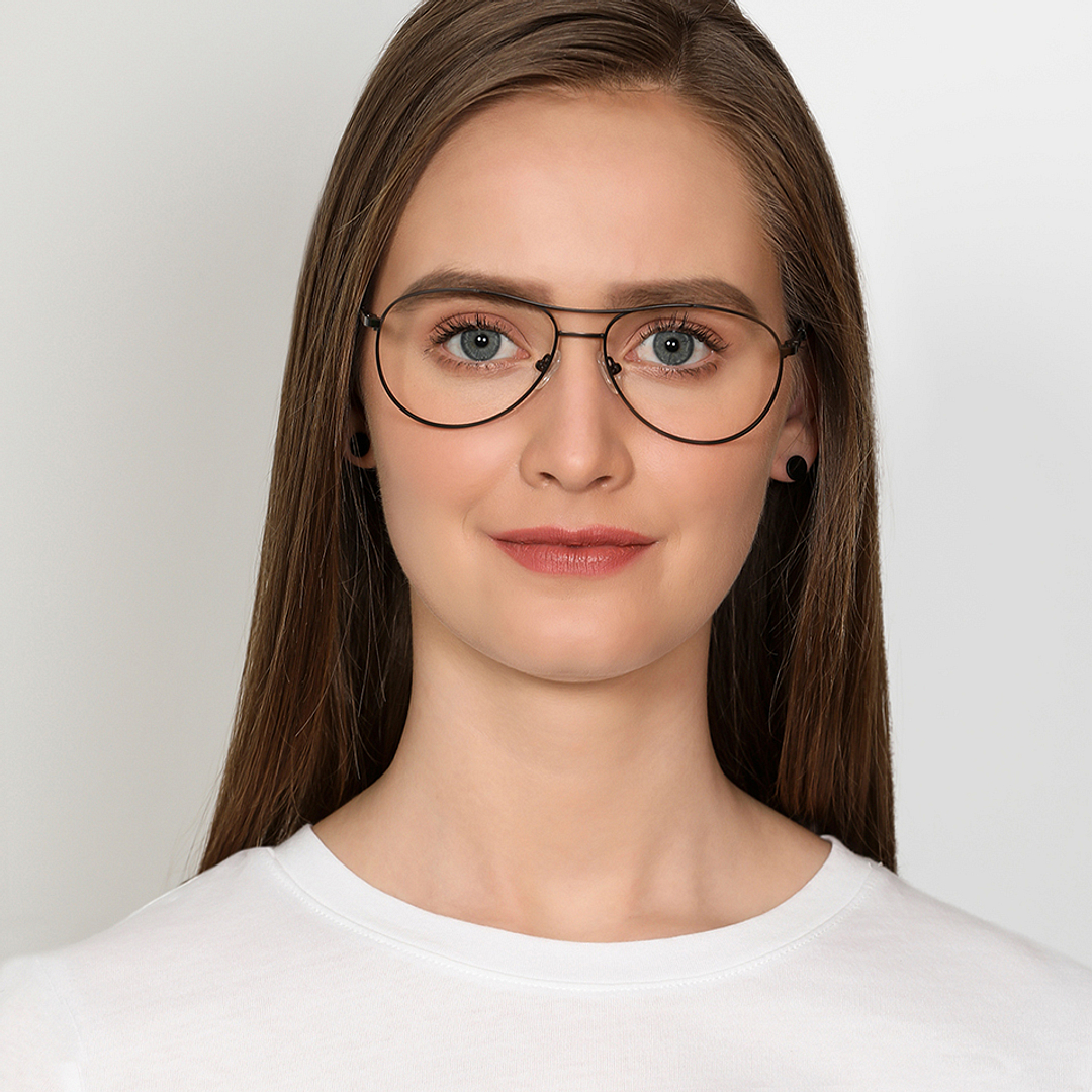 Vincent Chase Online Mid Gunmetal Full Rim Aviator left side