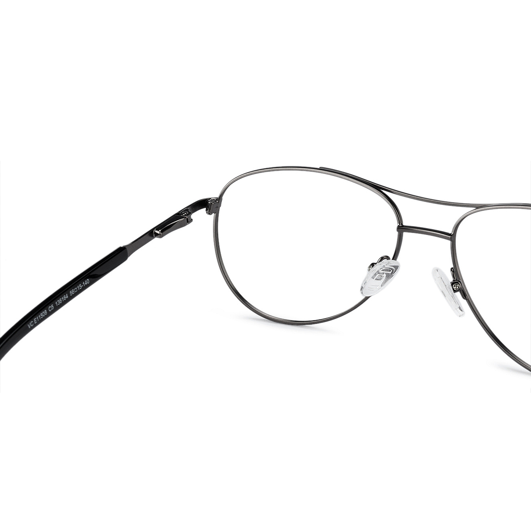 Vincent Chase Online Mid Gunmetal Full Rim Aviator right side
