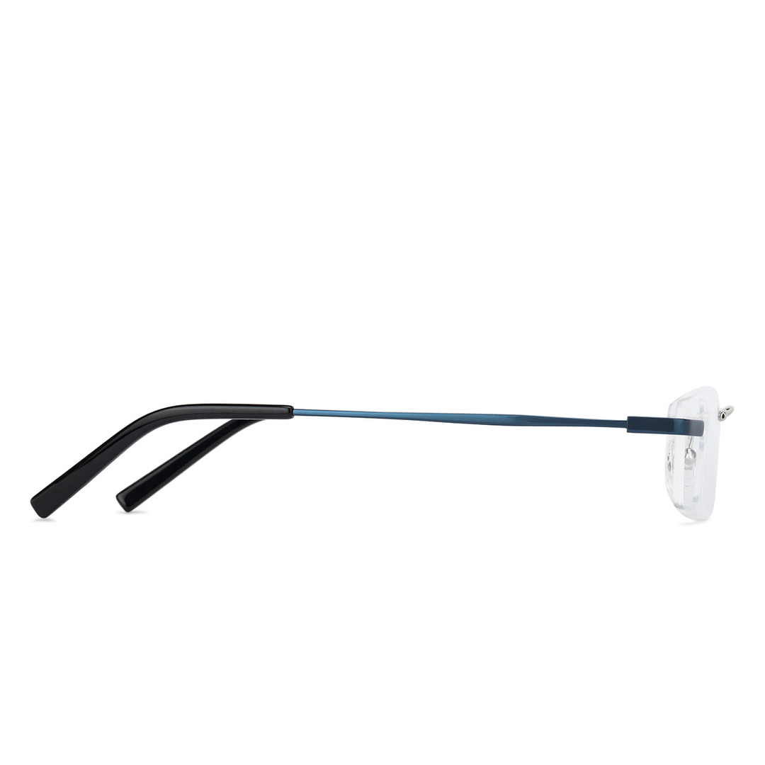 Vincent Chase Online Silver Rimless Rectangle left side