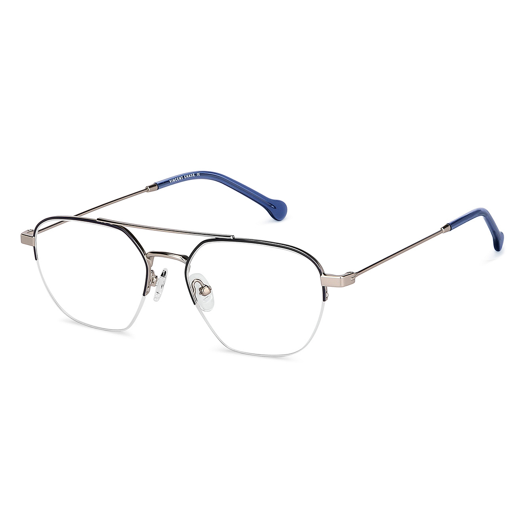 Vincent Chase Online Mid Gunmetal Half Rim Geometric right side
