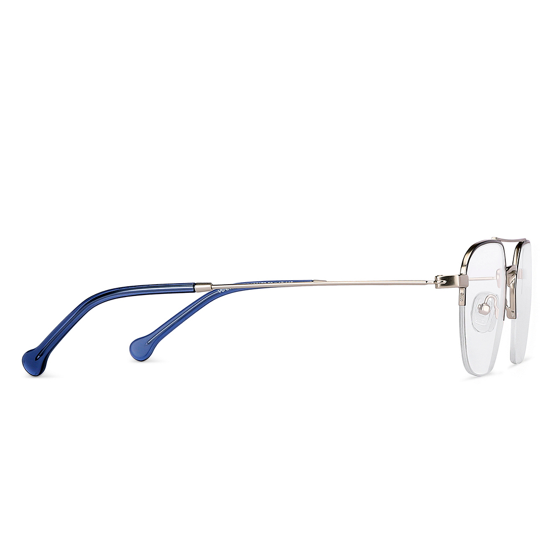 Vincent Chase Online Mid Gunmetal Half Rim Geometric left side