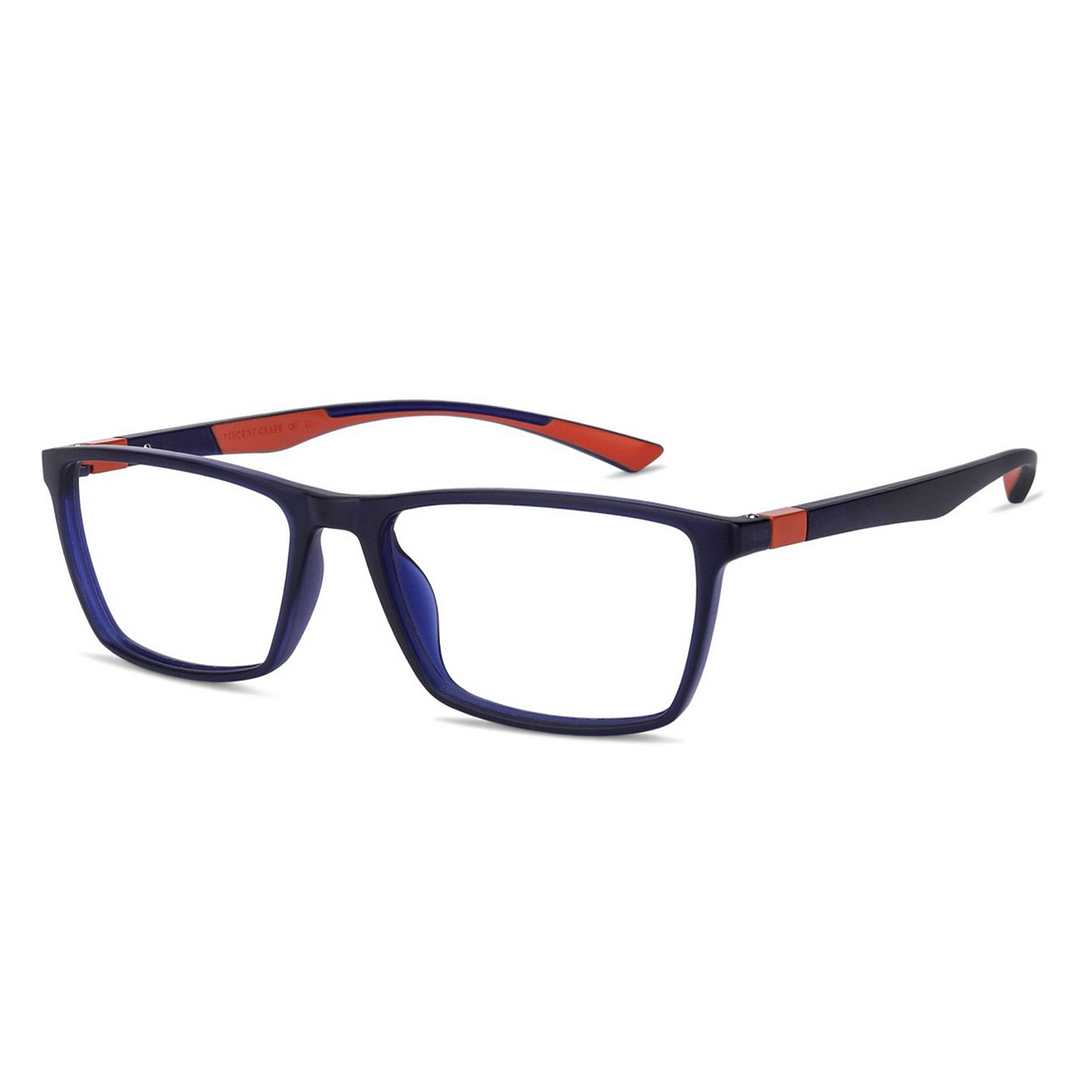Lenskart Air Online Blue Transparent Full Rim Rectangle left side