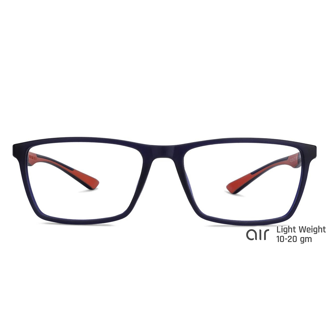 Lenskart Air Online Blue Transparent Full Rim Rectangle left side