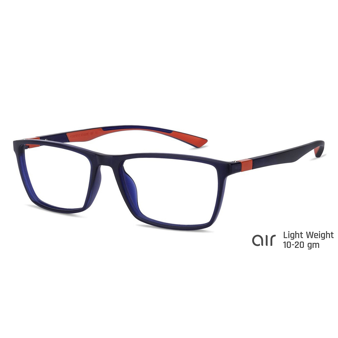Lenskart Air Online Blue Transparent Full Rim Rectangle right side