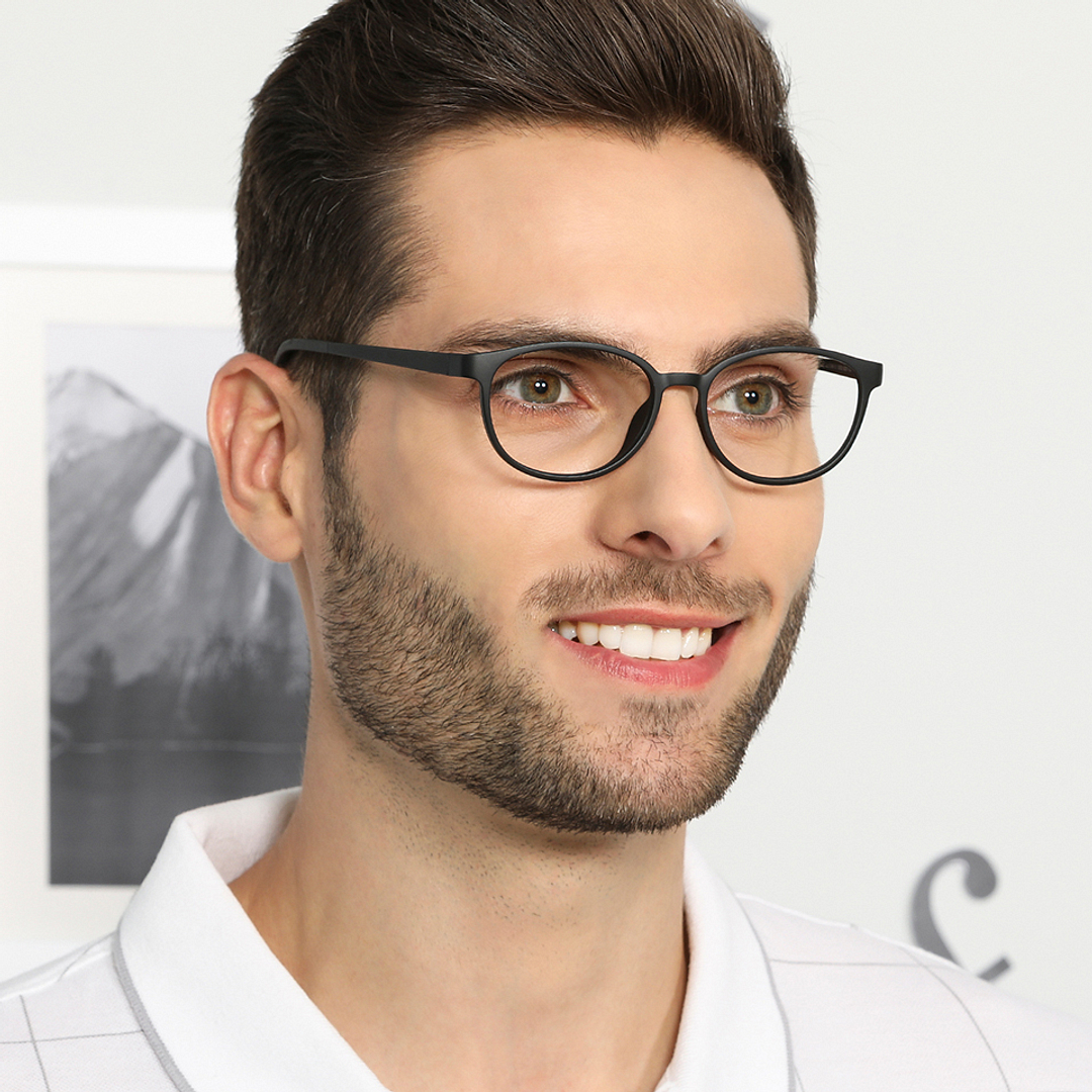 Lenskart Air Online Black Full Rim Round left side