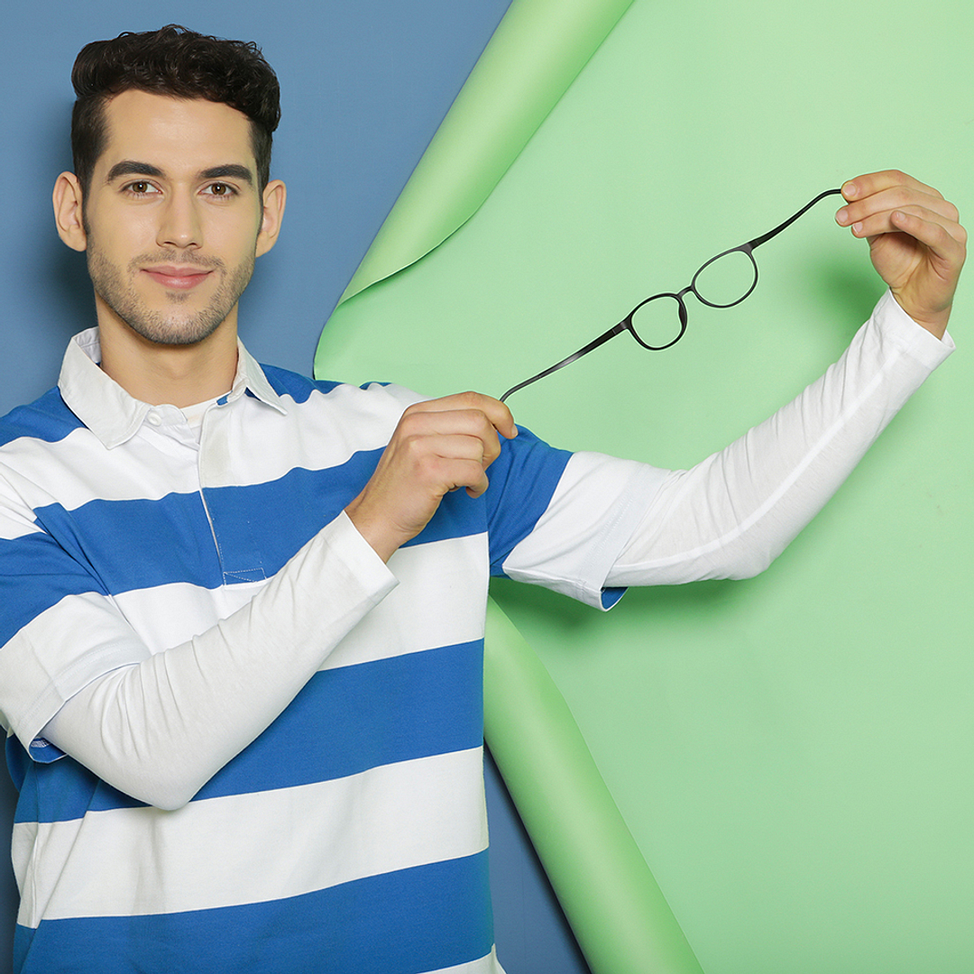 Lenskart Air Online Purple Full Rim Round left side