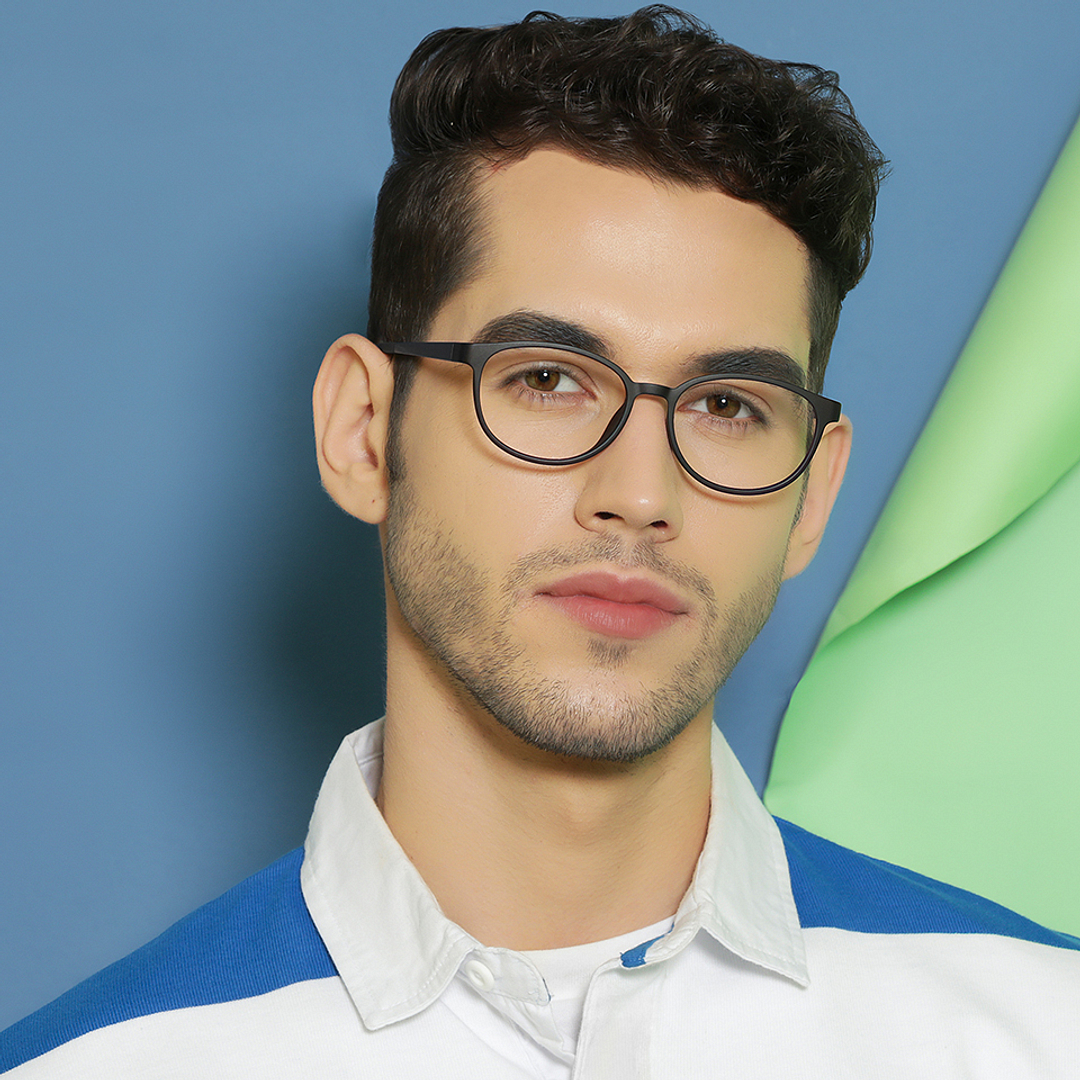 Lenskart Air Online Purple Full Rim Round left side