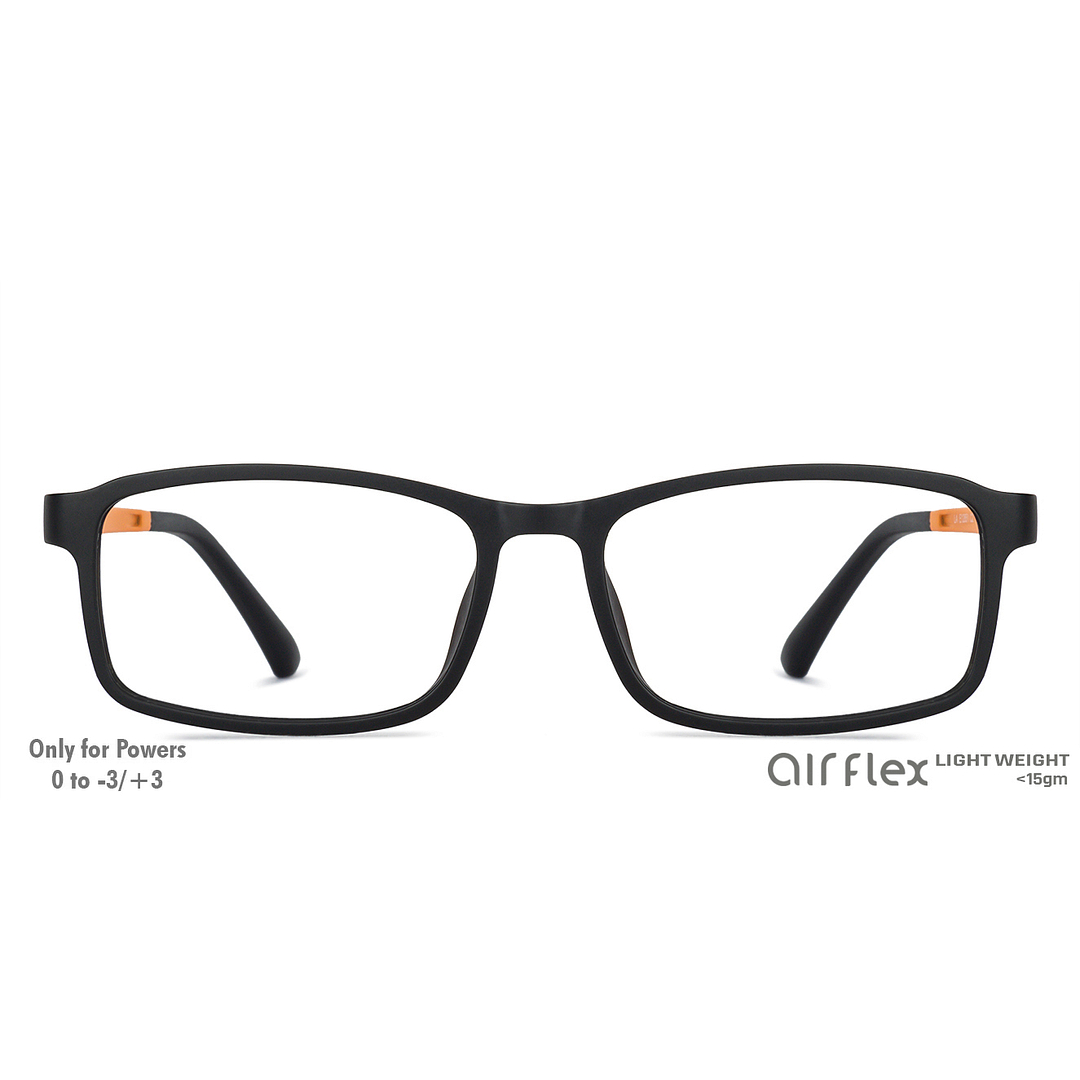 Lenskart Air Online Black Full Rim Rectangle left side