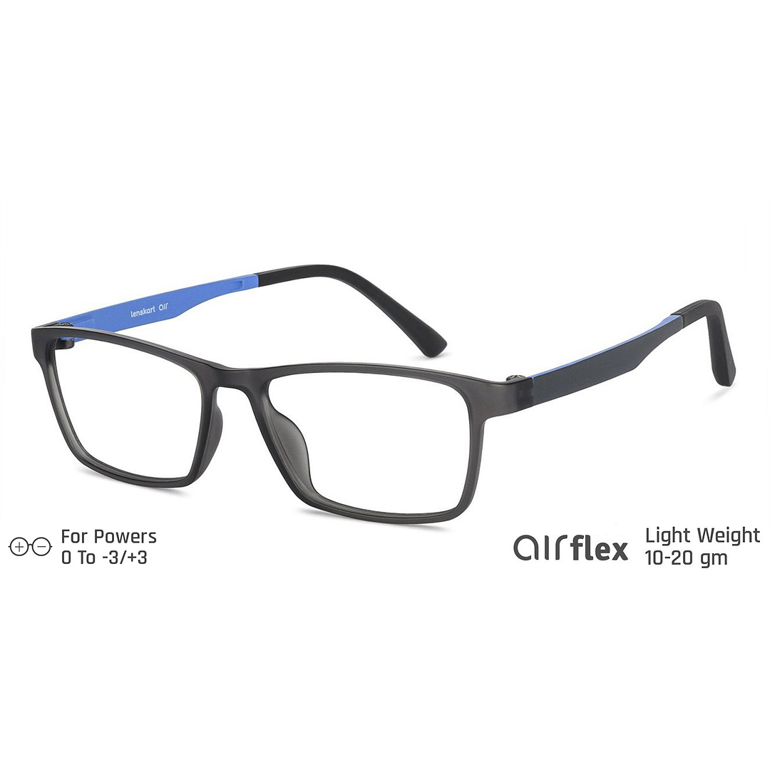 Lenskart Air Light Gray Full Rim Rectangle right side