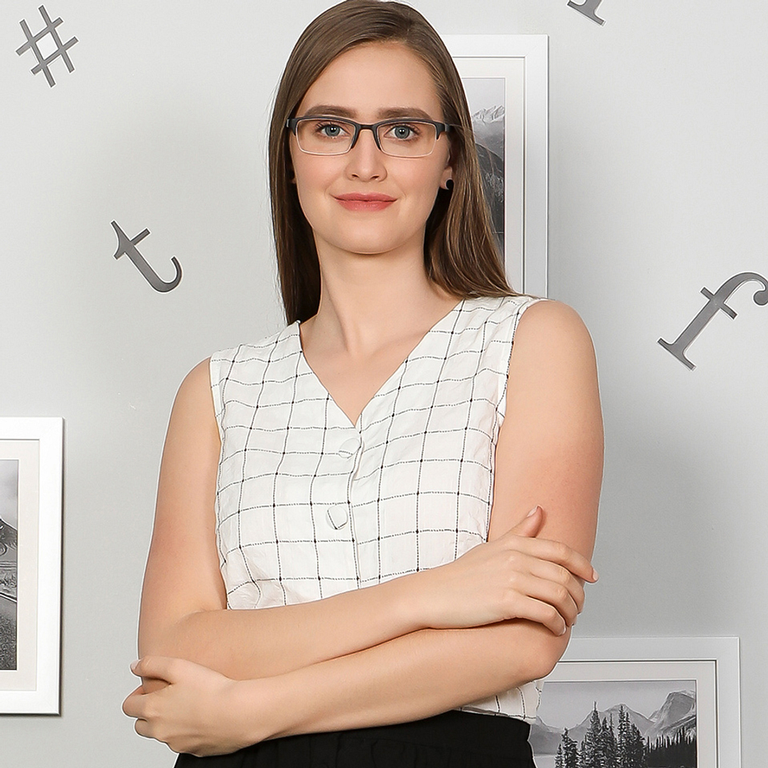 Lenskart Air Online Black Half Rim Rectangle right side