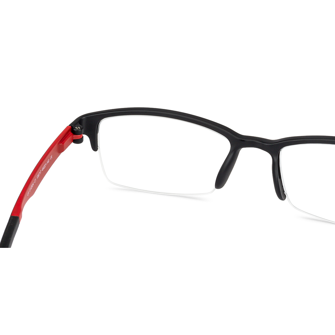 Lenskart Air Online Black Half Rim Rectangle left side