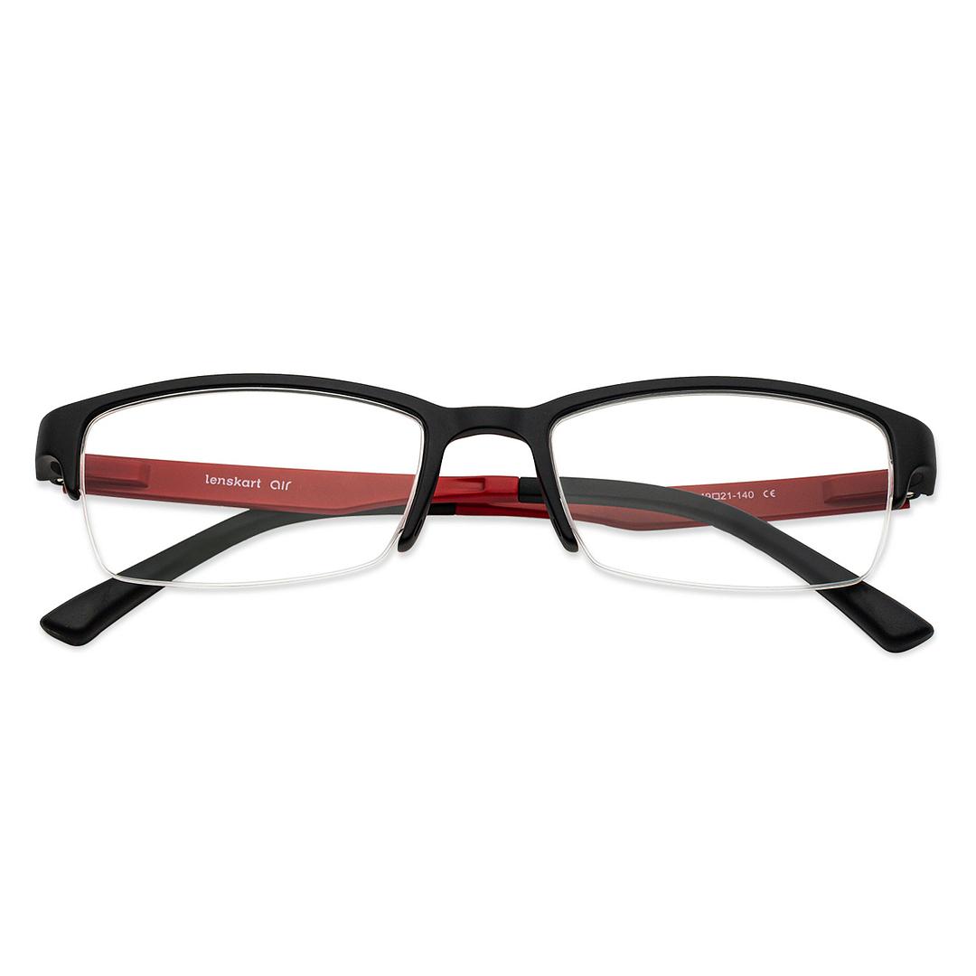 Lenskart Air Online Black Half Rim Rectangle right side