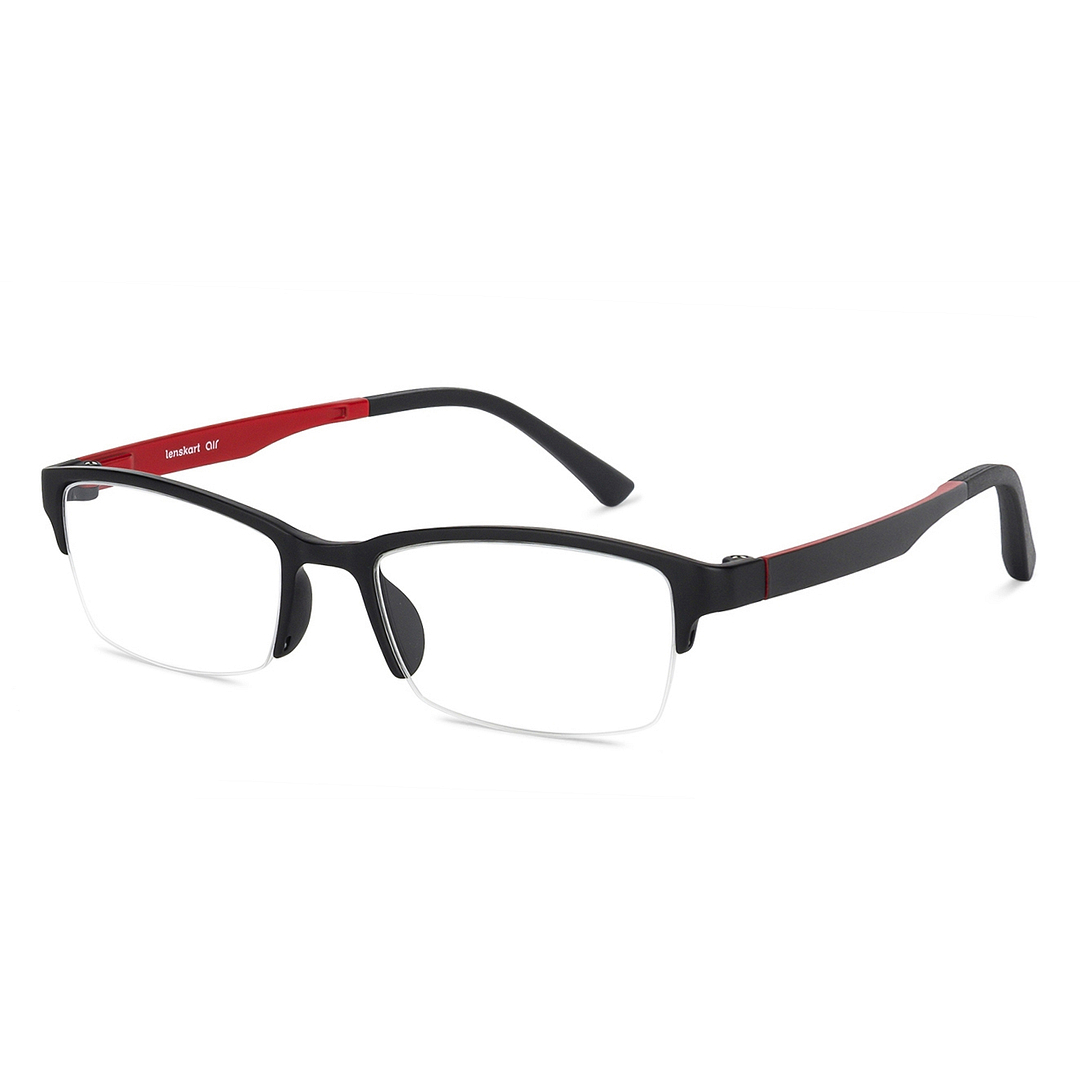 Lenskart Air Online Black Half Rim Rectangle right side