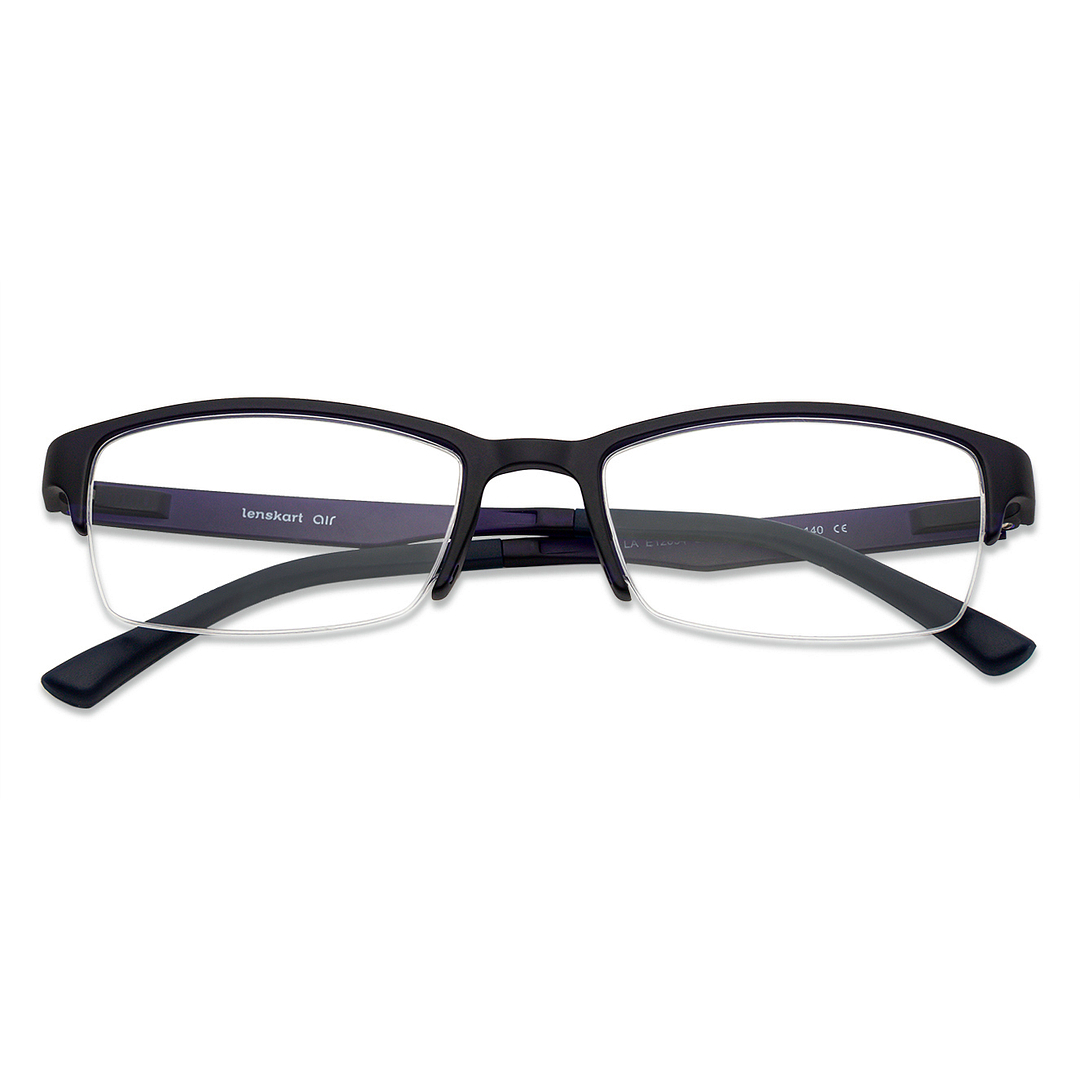 Lenskart Air Online Black Half Rim Rectangle right side