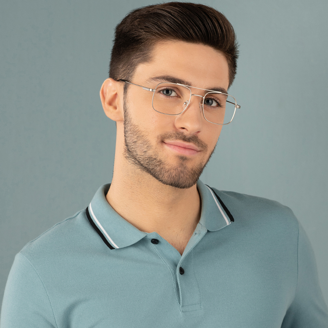 Vincent Chase Online Silver Full Rim Square right side
